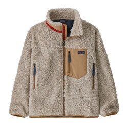 Patagonia RetroX Jacket Kids' in Natural and Grayling Brown